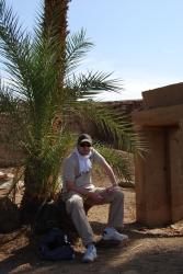 Sébastien à Karnak sur la rive Est de Louxor.
