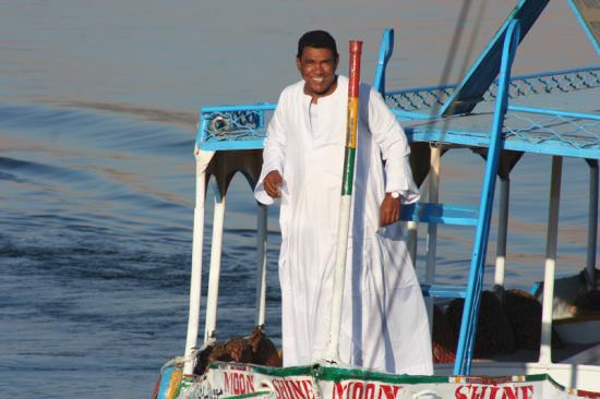 Mohamed à bord d’un Motorboat