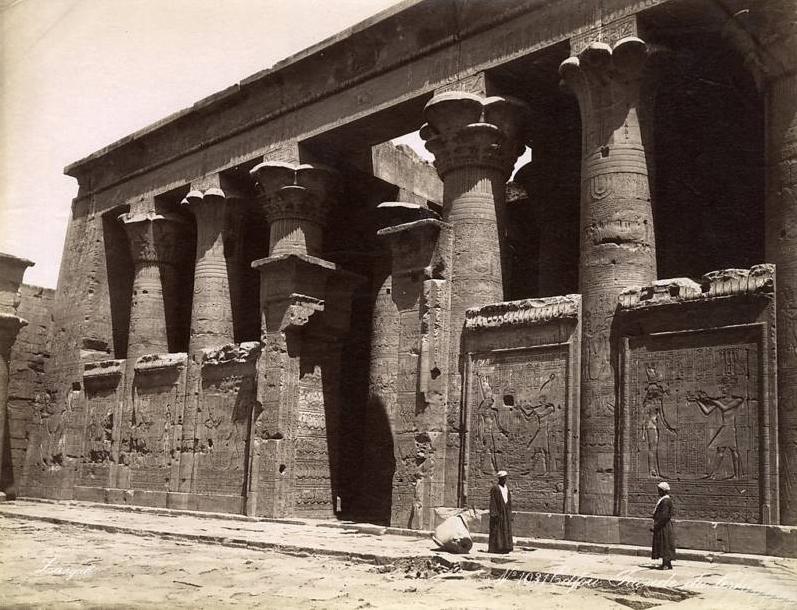 Egypt par georges et constantin zangaki circa 1885 edfou facade du temple